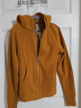 lululemon athletica Women's Hooded Zip-Up Sweatshirt in Mustard